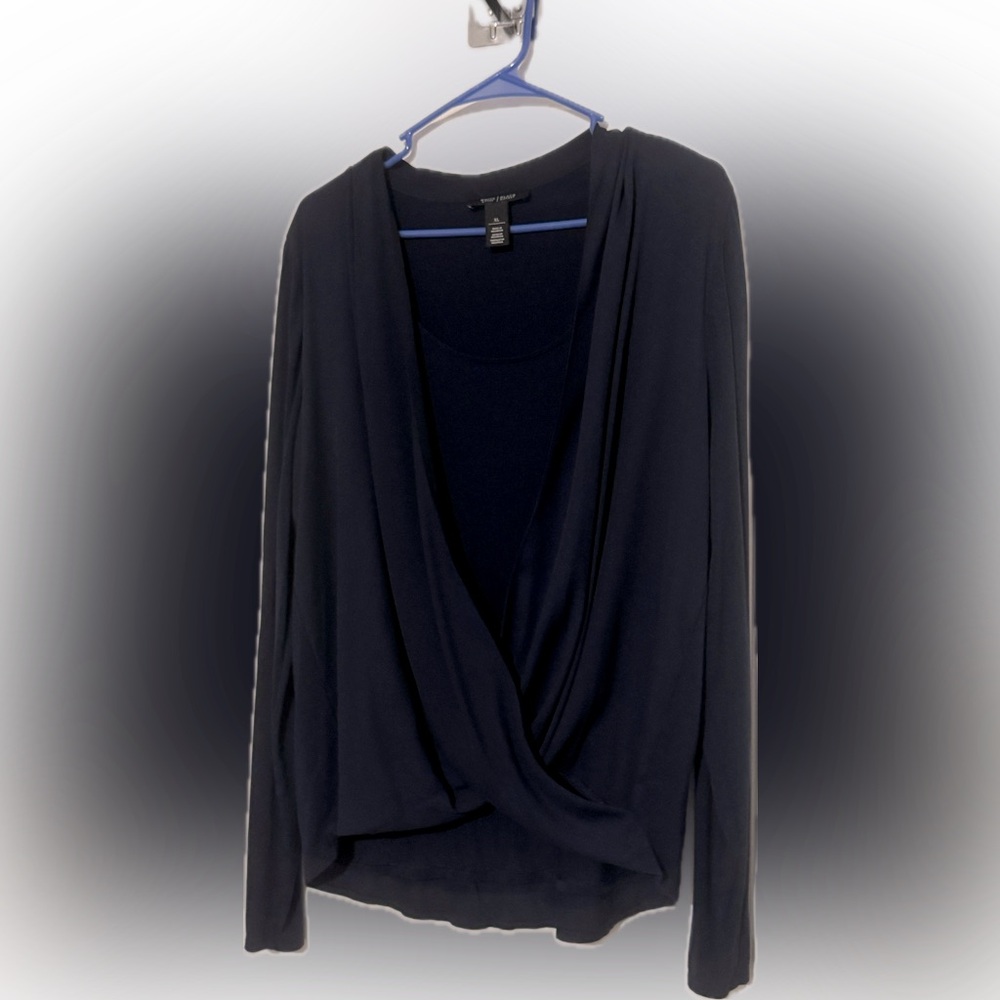 White House / Black Market  Blue Blouse - Picture 9 of 9
